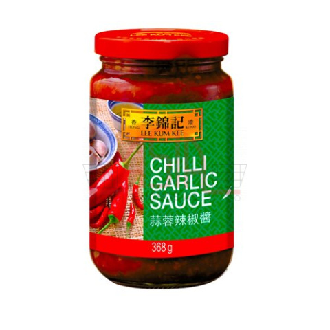 LKK Chilli GARLIC Sauce LITEN LeeKumKee 368G x 12 - Bilde 2