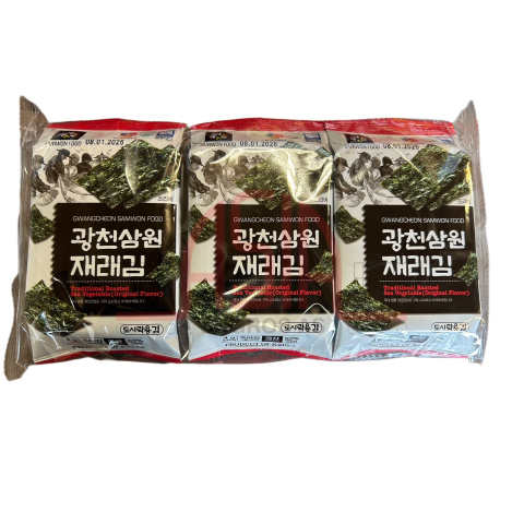 SAMWON Seasoned Roasted Sea Laver ORIGINAL (3pack x 4g) x 24