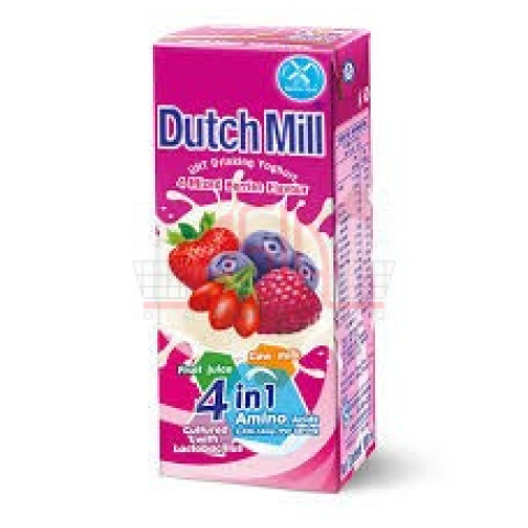 DUTCH FRUIT DRINK MIXED BERRY 48X180ML - Bilde 2