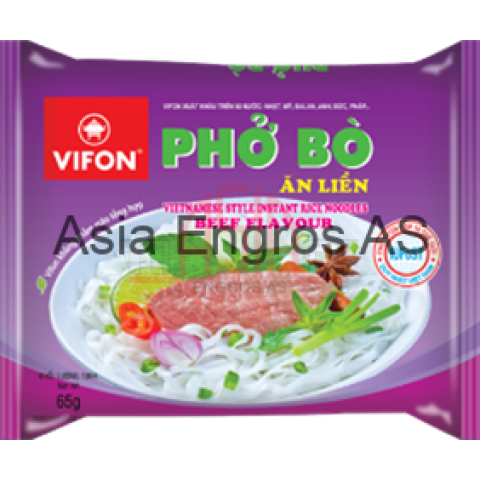 Vifon Pho Bo Rice noodle Beef 30X65G 219 kr