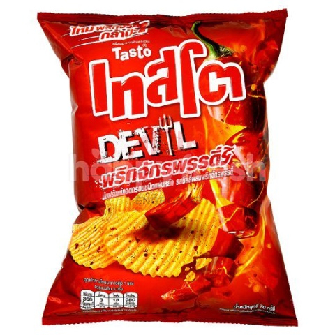Tasto Potato Chips DEVIL Emperor Chilli 68g x 24